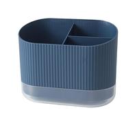 DTACBNEUZ Portacoltelli da Cucina Portautensili in plastica, scolaposate, lavello, Cucchiaio, Bacchette, forchetta, scolapiatti, portaposate, Organizer con 3 Scomparti Blocchi per coltelli(Blue)