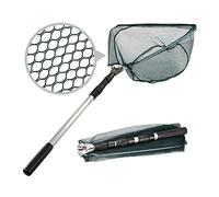 DTACBNEUZ Retino da Pesca Rete da Pesca in Lega di Alluminio da 130 cm telescopica Pieghevole guadino Retrattile for Attrezzatura da Pesca alla Carpa Cattura e Rilascio Trappola da Pesca Pieghevole