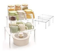 Dtaigou Abbattini, organizzatore di mobili da cucina, Cucina per organizzatori acrilici, Display Riser Resistente al graffio Stand per piatti Bottoni di soda bottiglie da collezione