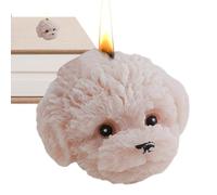 Dtaigou Candele a forma di animale, candela profumata per cani | testa di cane candela decorativa in cera di soia con profumo di rosa, candele aromatiche a testa di cucciolo per meditazione,