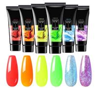 Dtaigou Gel Top Coat per Unghie Luminescente, Gel Trasparente per Ricostruzione Unghie con Lampada UV, Smalto Fosforescente Dalla Texture Vellutata Ideale In Viaggio