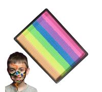 Dtaigou Kit Trucco Viso | Palette Arcobaleno Per Il Viso,6 Colori Trucchi ad Acqua per Matrimonio Compleanno Carnevale Halloween Concerti Festival Natale Palcoscenico Cosplay Bambini