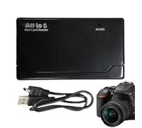 Dtaigou Lettori Di Schede - Adattatore USB Per Fotocamera E Memorie | Accessorio Portatile Multifunzione 6 Slot Per Trasferimento Dati Espansione Laptop Viaggio E Fotografia Digitale