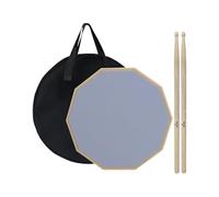 Dtaigou Pad da 30,5 cm per ridurre il rumore, suono off con borsa e tappetino per bastoni, kit di allenamento per rullanti silenziosi, per adulti e bambini, per lezioni di pratica, camera da letto