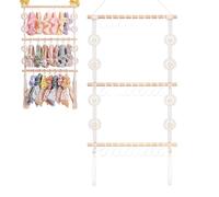 Dtaigou Porta Fiocchi per Capelli, Portafascia con Scaffale Multilivello, Decorazione per Interni Scaffale Intrecciato Multilivello per Soggiorno Camera da