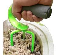 Dtaigou Racconciatura a mano utensile da giardino, rastrello a mano da giardino, Cultivatore a mano in acciaio pesante, Strumento manuale Weeder Hands Handle Ergonomic Garden Claw per la coltivazione
