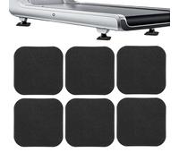 Dtaigou Tappetino per tapis roulant, 6 pezzi, con riduzione del rumore, resistente, antiscivolo, imbottitura sotto il tapis roulant, per cyclette, vogatore, casa, ufficio, palestra, appartamento