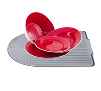 Dtaigou Tappetino scolapiatti in silicone per bancone della cucina, tappetino scolapiatti da bancone, tappetino di scarico ad asciugatura rapida, resistente al calore, accessori per lavastoviglie per