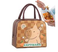 Dtaigou Zaino Termico per Pranzo Capibara | Scatola Pranzo Termica Impermeabile | Grande Capacità Per Adulti Ufficio Viaggio Scuola Picnic Escursioni All'aperto Asilo