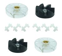 DTAIR - Ingranaggio di base superiore e lama in gomma con cuscinetto ammortizzatore di ricambio per NutriBullet 600W 900W NB-101B NB-101S NB-201 (set da 2)