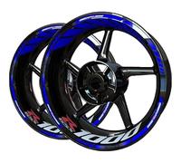 DTASMBD Adesivo mozzo Ruota Moto Adesivi per Cerchi Moto per Suzuki GSX-R 1000 GSX-R1000 GSXR 1000 GSXR1000 Decalcomanie Riflettenti per Cerchi Nastro A Strisce Decalcomania Riflettente(Colore 4)