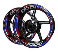 DTASMBD Adesivo mozzo Ruota Moto Adesivi per Cerchi Moto per Suzuki GSX-R 1000 GSX-R1000 GSXR 1000 GSXR1000 Decalcomanie Riflettenti per Cerchi Nastro A Strisce Decalcomania Riflettente(Colore 18)