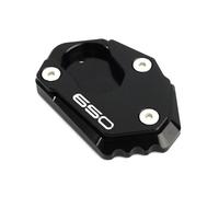DTASMBD Antiscivolo Piastra Cavalletto Laterale per Moto, Cuscinetto Cavalletto Laterale, Allarga Il Piede Laterale del Cavalletto per Kawasaki Z650 RS Z 650 per Ninja 650 Z650 2017-2024(Nero)