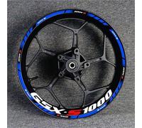 DTASMBD Kit Strisce Riflettenti Ruote Adesivi Riflettenti per Cerchioni Moto per Suzuki GSXS1000 GSX S1000 GSX-S1000 Mozzo Ruota Adesivo Decalcomania Set Completo Adesivi Cerchi(Colore 1)