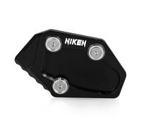 DTASMBD Motocicletta Piede Stand Laterale Pad per Yamaha NIKEN GT Niken 2015-2023 Piastra di Supporto Kickstand, Motocicletta Kickstand Extender Piastra Estensione Cavalletto Laterale(Nero 2)