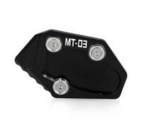 DTASMBD Motocicletta Piede Stand Laterale Pad per Yamaha NIKEN GT Niken 2015-2023 Piastra di Supporto Kickstand, Motocicletta Kickstand Extender Piastra Estensione Cavalletto Laterale(Nero 1)