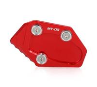 DTASMBD Motocicletta Piede Stand Laterale Pad per Yamaha NIKEN GT Niken 2015-2023 Piastra di Supporto Kickstand, Motocicletta Kickstand Extender Piastra Estensione Cavalletto Laterale(Rosso)