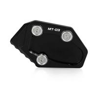 DTASMBD Motocicletta Piede Stand Laterale Pad per Yamaha NIKEN GT Niken 2015-2023 Piastra di Supporto Kickstand, Motocicletta Kickstand Extender Piastra Estensione Cavalletto Laterale(Nero)