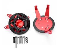 DTASMBD Protezione Carter Motore Moto per Kawasaki Z900 Z 900 2017-2024 Carter Motore Crash Cover Statore Cover Protezione Coperchio statore Motore(Rosso)