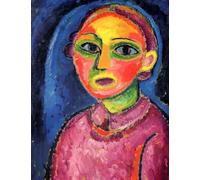 DTAUPREB Dipingere con i numeri per principianti Busto di donna in veste rossa Kit fai da te per pittura a olio disegno su tela decorazioni artistiche