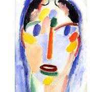 DTAUPREB Dipingere con i numeri per principianti Testa in blu Kit fai da te per pittura a olio disegno su tela decorazioni artistiche