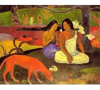 DTAUPREB Dipingi con i Numeri per Adulti Bambini Paul Gauguin Donne di Tahiti Pittura a Olio Fai-da-Te Pittura con Kit di Numeri su Tela