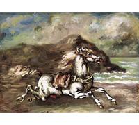 DTAUPREB Kit di pittura con i numeri per principianti Cavallo in fuga fai da te Pittura a olio su tela con pennelli Pigmento acrilico