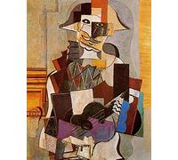 DTAUPREB Kit di pittura con numeri per adulti e bambini astratti arlecchino Pablo Picasso fai da te pittura a olio kit di numeri su tela