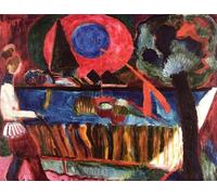 DTAUPREB Kit fai da te per pittura a olio per principianti Di notte quando i fiori profumano Dipingi con i numeri con pennelli e pigmento acrilico su tela