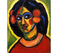 DTAUPREB Kit per dipingere con i numeri Ritratto di una donna Pittura a olio su tela fai da te con pennelli pigmento acrilico disegno pittura