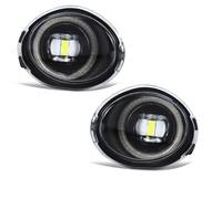 Dtbdfak Auto Paraurti Anteriore Fendinebbia Per BMW E39 M5 2001-2003 E46 | Lampadine Alogene LED Per Fari Anteriori Fendinebbia Serie 3 M3 2002-2006(Angel Eyes White)