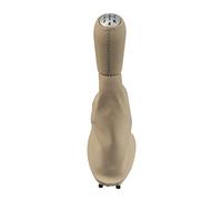 Dtbdfak Pomelli leva cambio Per Clio 2 II Per Megane 2 II Per Kangoo Auto Velocità Della Mano Cuoio DELL'UNITÀ Di Elaborazione Pomello Cambio Shifter Boot Cover Case Pomello Cambio(Chrome Beige)