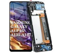 DTD 6.6" Nero Kit Display LCD con Telaio per Samsung Galaxy A13 4G SM-A135F SM-A137F Schermo Completo LCD Touch Assemblaggio