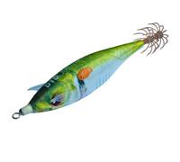 DTD Esca Tonanara per Cefalopodi - Gamberetto Luminoso di Notte e Adatto per la Pesca di Polpo, Seppia, Calamari Ballistic Real Fish 3.0 sugarello Green