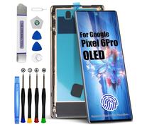 DTD OLED per Google Pixel 6 PRO Schermo di Ricambio per Google Pixel 6 PRO LCD Digitizer per Google Pixel 6 PRO Touch Screen Display Assembly Repair Kit con Cornice con Funzione di Impronte digitali