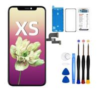DTD Schermo di Ricambio per iPhone XS Nero, Display LCD da 5,8 Pollici Touch Digitizer Assembly con Kit di Attrezzi di Riparazione A1920, A2097, A2098, A2099, A2100