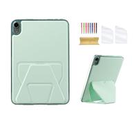 Dteck Custodia sottile per iPad mini (A17 Pro), Mini 6 (6a generazione) 8,3 pollici con cavalletto/2 pellicole protettive/stilo, ultra sottile e leggera, in pelle sintetica di poliuretano, colore