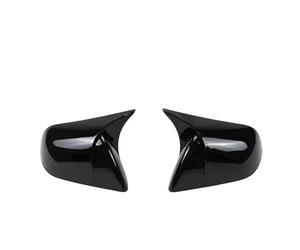 DTEdfcx Calotte per Specchietti Retrovisori Laterali per Tesla per Model Y per 3, Alloggiamento per Specchietto Retrovisore Esterno, Motivo in Fibra di Carbonio, Nero Lucido(M3 Gloss Black)