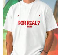 DTF Uomo T Shirt I LOOK AT PEOPLE SOMETIMES AND THINK FOR REAL THATS THE SPERM THAT WON Maglietta Divertente Regalo Idea Fashion Casual Stile Streetwear Offerta Esclusiva Promo L,M,S,XL,XXL,XXXLNatale