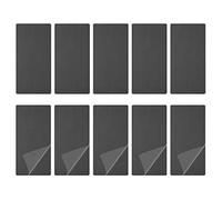DTGN 100x50x1mm(LxHxT) Vuoto Metallo Card - 10pz - Buono per Macchinari - Anodizzato Alluminio Attrezzatura Targhetta - Nero