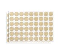 DTGN 21mm(Dia) Vite Foro Copertura Adesivi - 2 fogli 108pz - Buono per Mobili Guardaroba Sedia - PVC Impermeabile Foro Tappi - Leggero Cachi