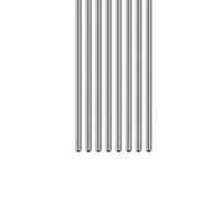 DTGN 2mm x 0.3mm x 250mm(ODxMuro TxL) 304 Inox Acciaio Tubo - 8pz - Buono per Macchinari Attrezzatura - Lucido Metallo Tubazione