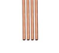 DTGN 3mm x 0.25mm x 300mm(ODxMuro TxL) Rame Tubo - 4pz - Buono per Macchinari Attrezzatura Fai-da-te Decorativa Cornice - Rotondo Metallo Tubazione