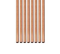 DTGN 3mm x 0.2mm x 300mm(ODxMuro TxL) Rame Tubo - 8pz - Buono per Macchinari Attrezzatura Fai-da-te Decorativa Cornice - Rotondo Metallo Tubazione