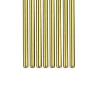 DTGN 3mm x 0.5mm x 200mm(ODxMuro TxL) Ottone Tubo - 8pz - Buono per Macchinari Attrezzatura Fai-da-te Decorativa Cornice - Rotondo Metallo Tubazione