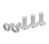 DTGN 5/16-18x3/4" Viti a Testa Cilindrica, 10pz in Acciaio Inossidabile 304, Attacco Phillips, Filettatura UNC Completa, Finitura Lucida, Kit di Viti Bulloni