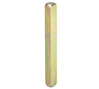 DTGN 75mmx8mm(LxW) Spindola per Maniglia Porta - 1 Pezzo - per Maggior parte Maniglie Mortasa - Sisteme Azionamento Quadrato Ferro - Ricambio per Parti Maniglia Porta - Oro