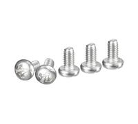 DTGN M2.5x4mm Viti a Testa Cilindrica, 100pz in Acciaio Inossidabile 304, Attacco Phillips, Filettatura Metrica Grossa, Finitura Lucida, Kit di Viti Bulloni