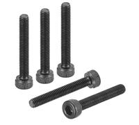 DTGN M3-0,5x20 Bulloni per Viti a Testa Esagonale - 50 Pezzi - Buoni per Bici da Strada, Bici da Montagna, Auto,- Viti Metriche a Testa Esagonale in Acciaio Carbonio, Nero