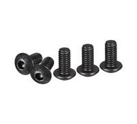 DTGN M4-0.7x8mm Viti a Testa Svasata con Presa Esagonale - 100pz Ideali per Macchine Acciaio Carbonio Ossidazione Nera Viti a Testa Esagonale Filettatura Completa